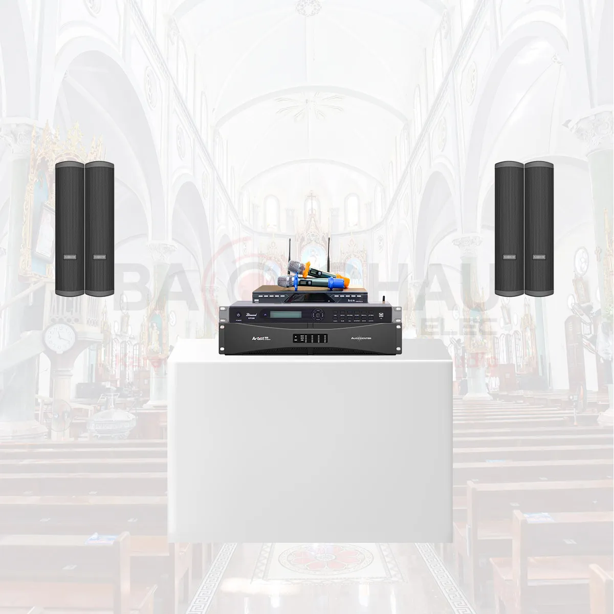 Dàn âm thanh nhà thờ, chùa Audiocenter 03 (Audicenter Artist T43, Audiocenter T4800, Bksound KP500...)
