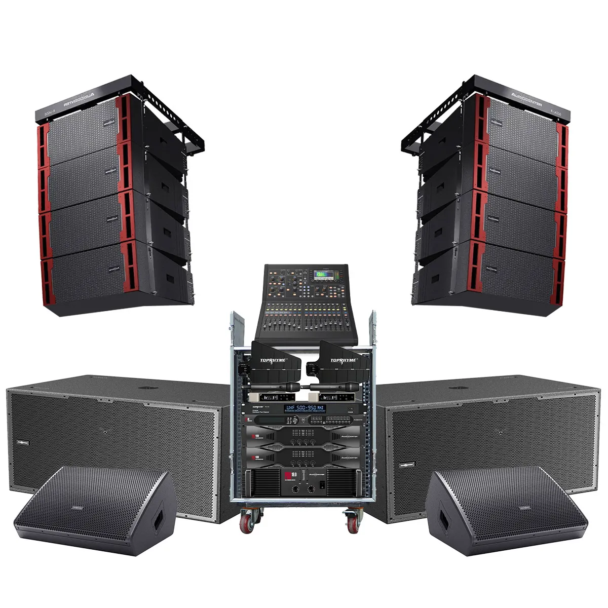 Dàn Line Array Passive Audiocenter KLA 01 (Audiocenter K-LA210, K-LA218, WM3210A, PD1000, PRO18.0, M32R Live, P48...)