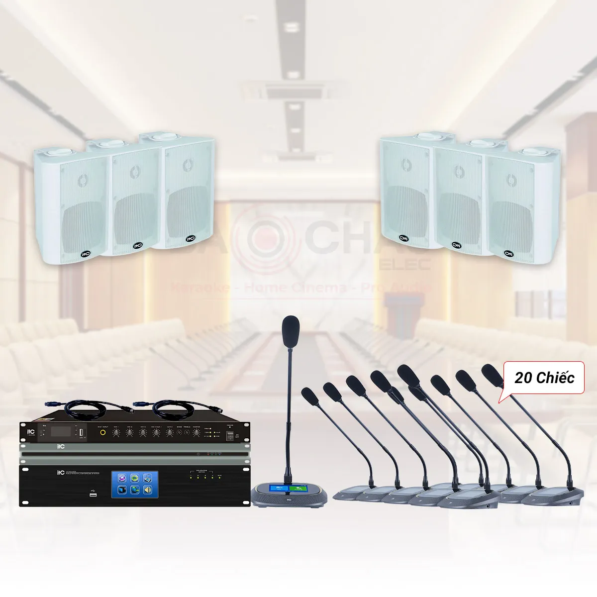 Hệ thống âm thanh phòng họp, hội nghị có biểu quyết ITC 01