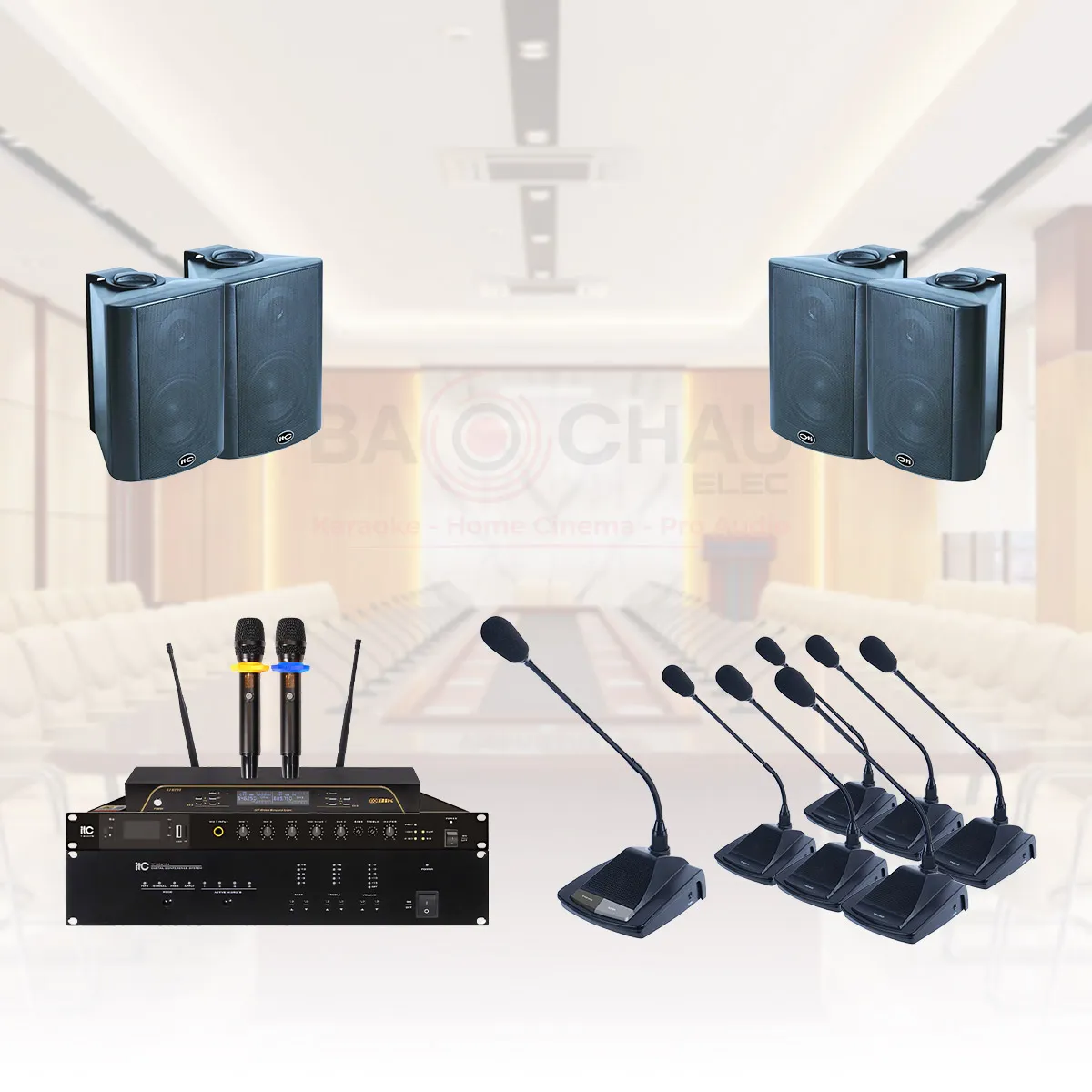 Hệ thống âm thanh thông báo hội nghị, phòng họp 06