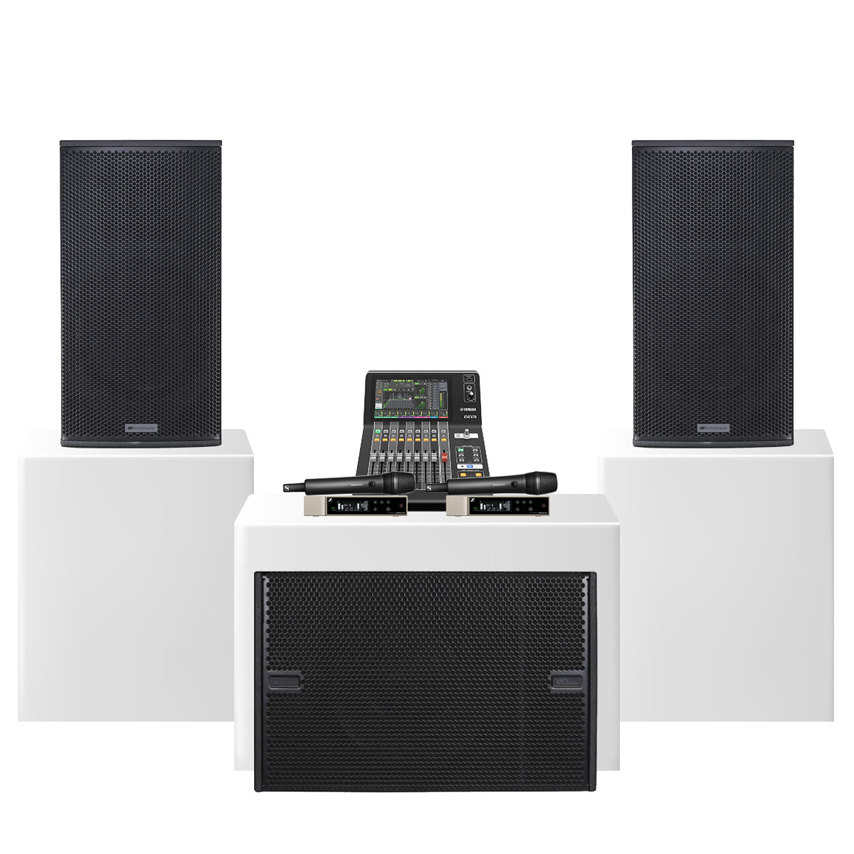 Dàn karaoke siêu cấp villa - biểu diễn chuyên nghiệp 01 (dBTechnologies Vio X15, VIO S115, Yamaha DM3 Standard )