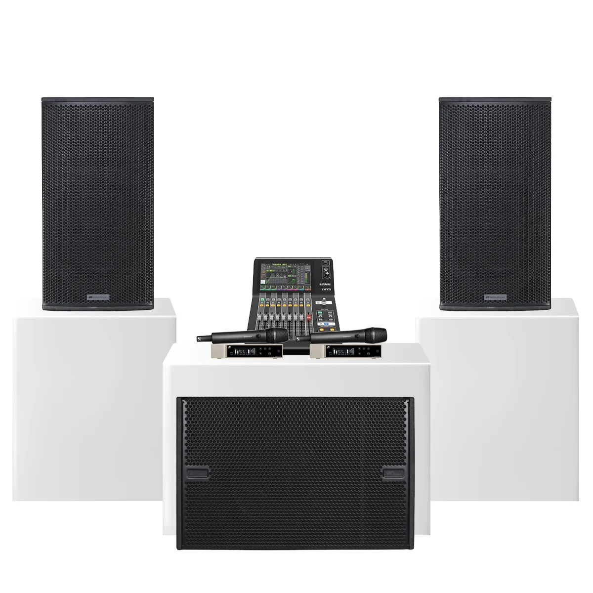 Dàn karaoke siêu cấp villa - biểu diễn chuyên nghiệp 01 (dBTechnologies Vio X15, VIO S115, Yamaha DM3 Standard )