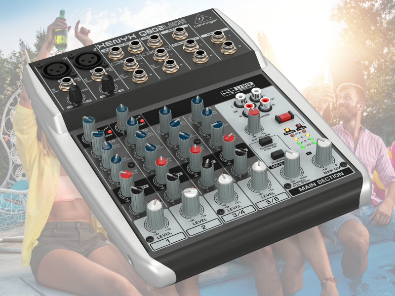 B&agrave;n mixer Behringer Xenyx&nbsp;Q802USB