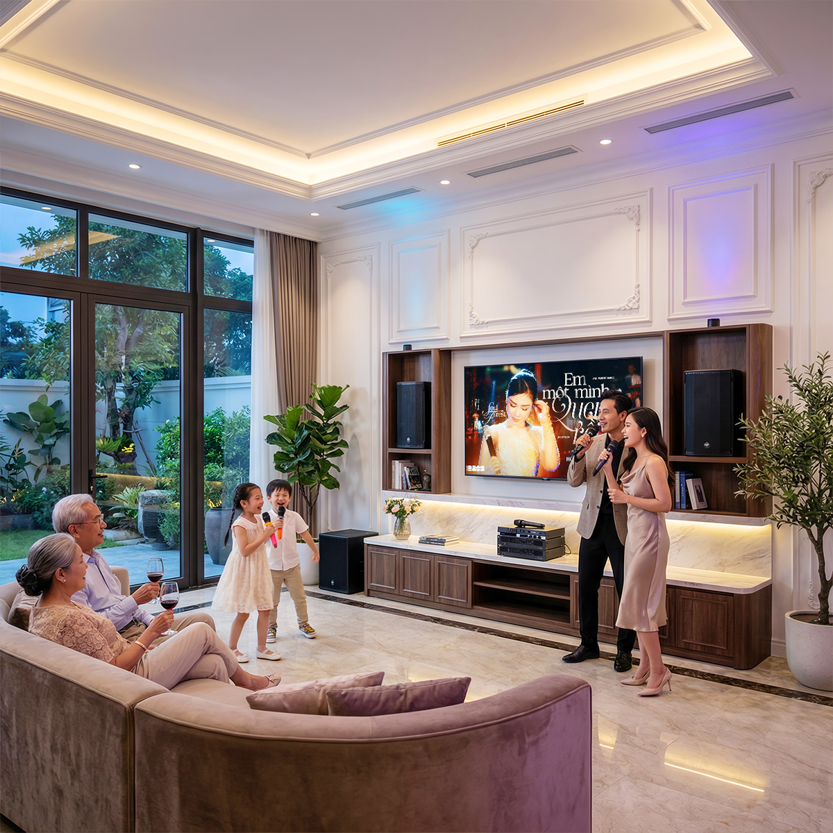 Dàn karaoke gia đình cao cấp RCF 07 (RCF C MAX 4112, RCF IPS 5.0K, RCF IPS 2.5K, KX190, S8018II, VM300,...) - Hình 5