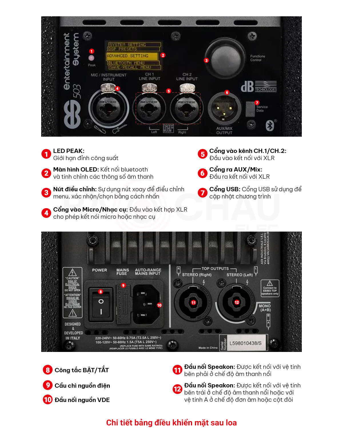 Hệ thống Loa cột dBTechnologies ES503