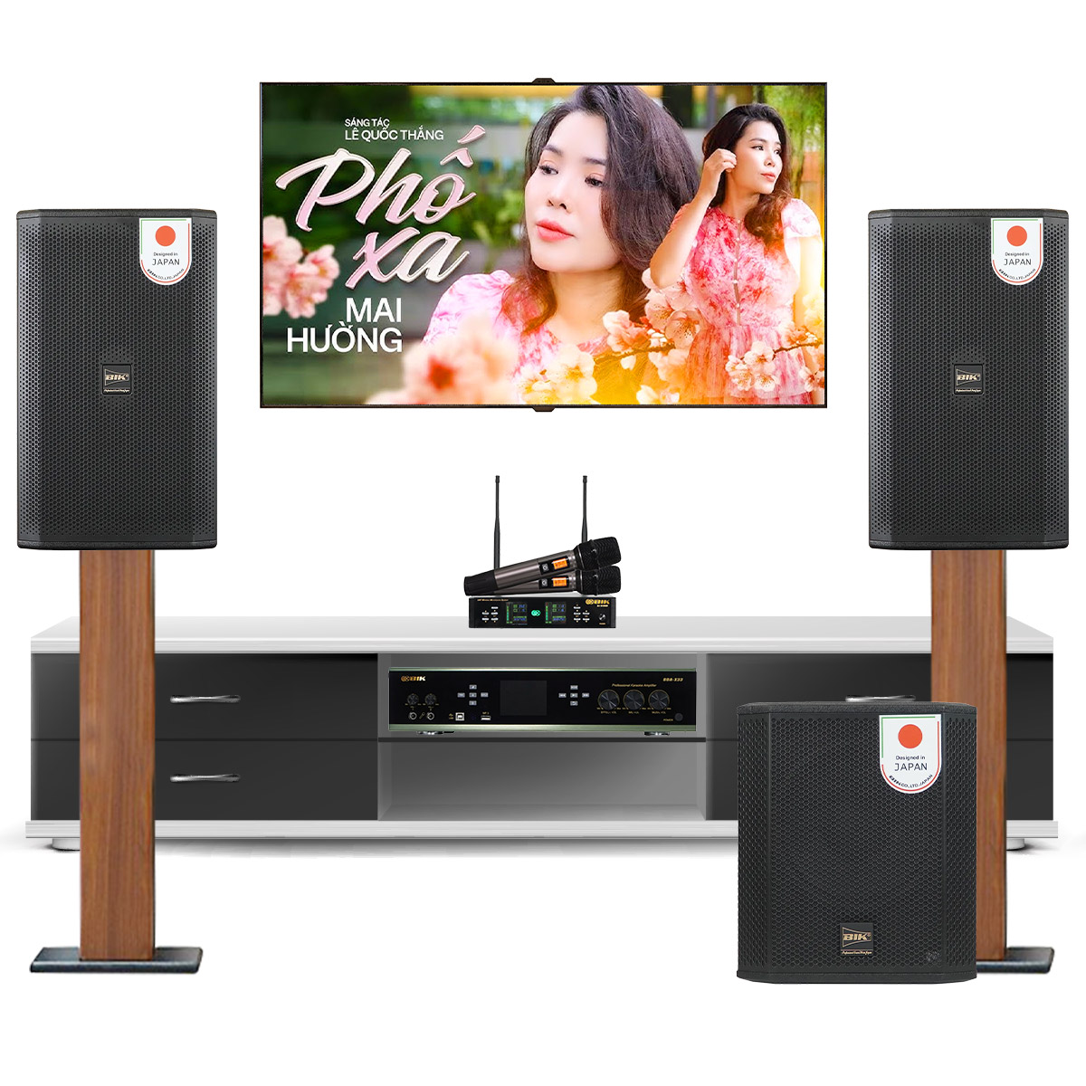 Dàn karaoke đồng bộ BIK New 2025-01 (BIK CS-620, BIK BDA-X33, BIK BBK-W25A, BIK BJ-U100 II)