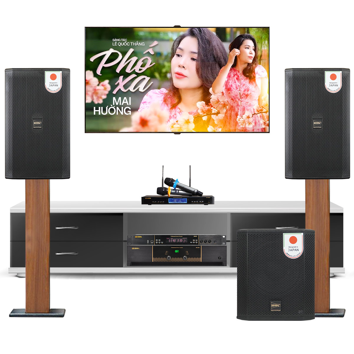 Dàn karaoke đồng bộ BIK New 2025-02 (BIK CS-620, BIK VK-A52, BIK VK-R51, BIK BBK-W25A, BIK BJ-U500 II)