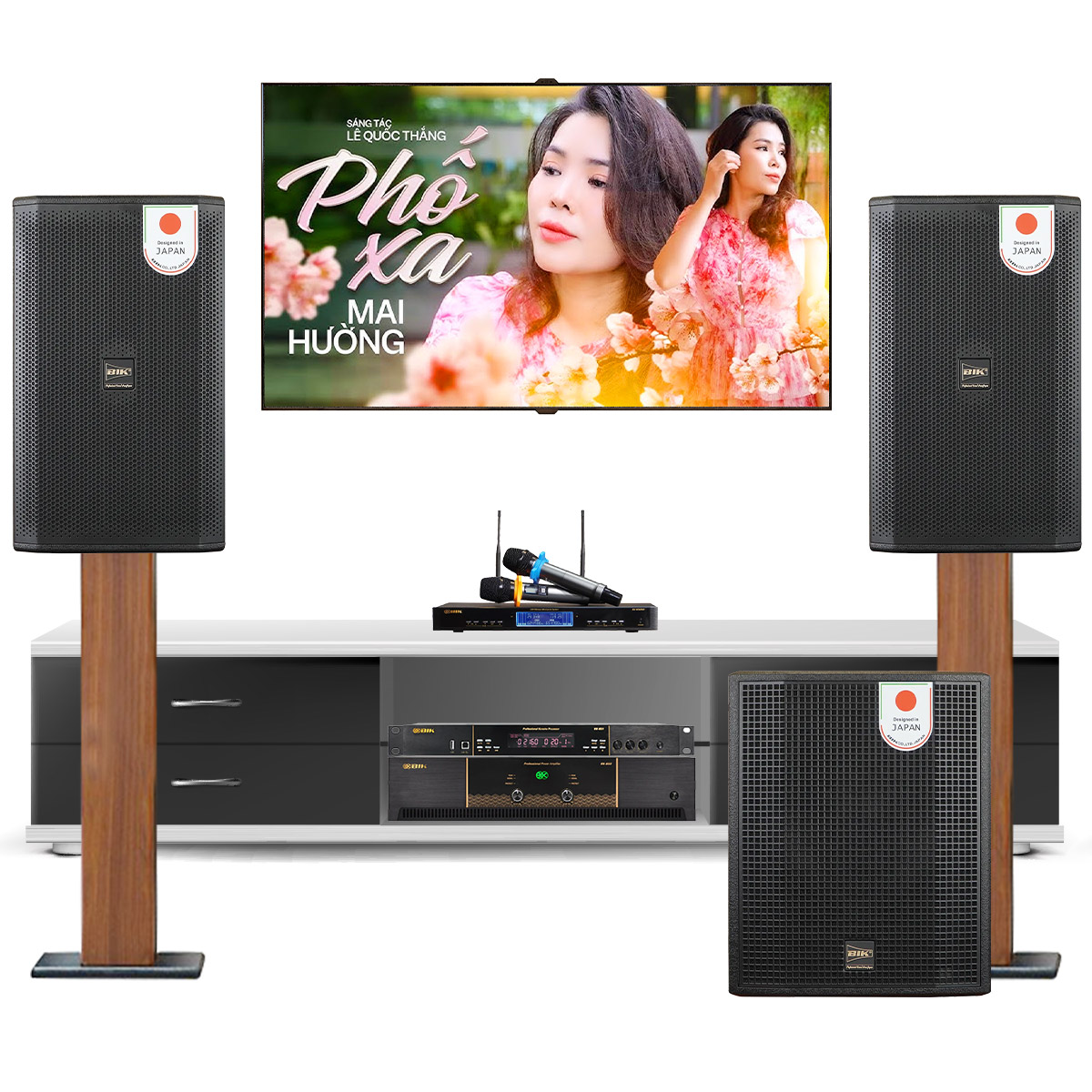 Dàn karaoke đồng bộ BIK New 2025-03 (BIK CS-625, BIK VK-A52, BIK VK-R51, BIK BBK-W55A, BIK BJ-U500 II)