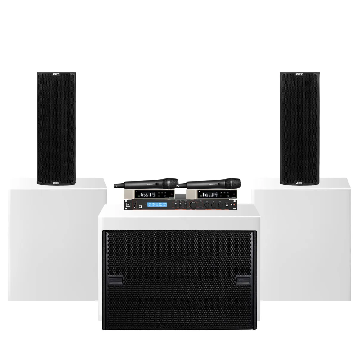 Dàn karaoke siêu cao cấp cho gia đình - biệt thự 04 (dBTechnologies Ingenia IG2T, JBL VX9, VIO S115...) - Hình 1
