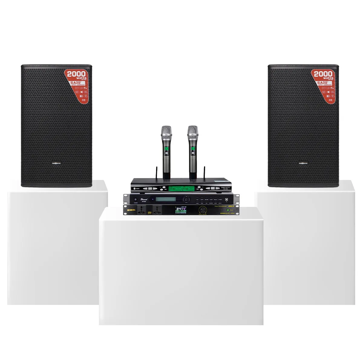Dàn karaoke gia đình Audiocenter Active 05 (Audiocenter SA312+, KP500, Baiervires BS-790S, BIK BSQ-8) - Hình 2