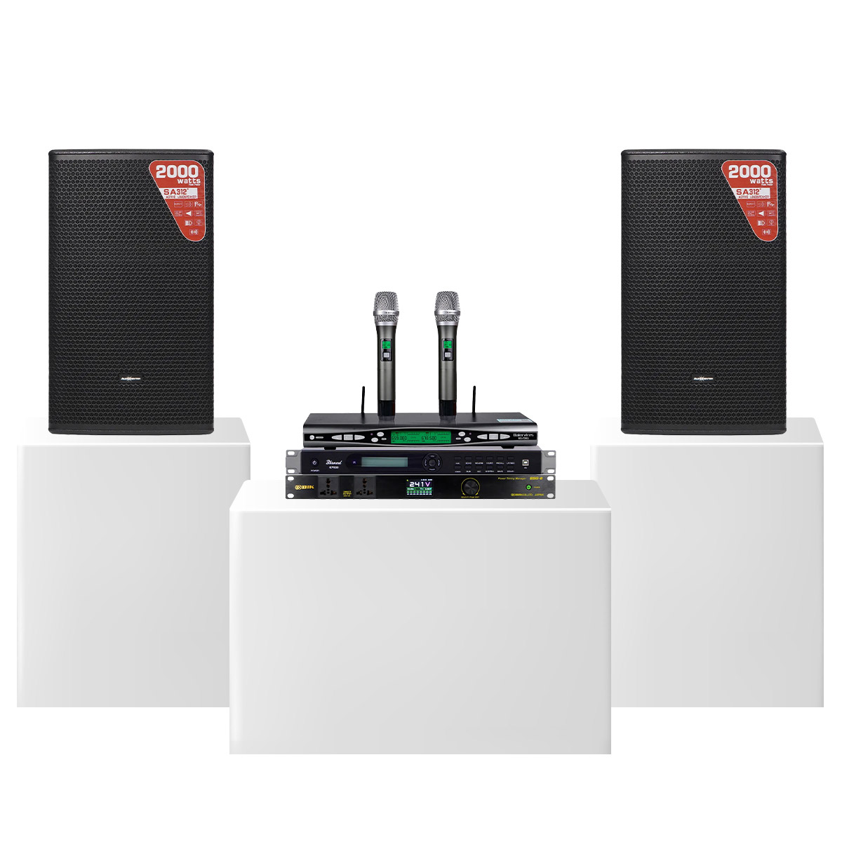 Dàn karaoke gia đình Audiocenter Active 05 (Audiocenter SA312+, KP500, BBS Baiervires 790S, BIK BSQ-8) - Hình 2