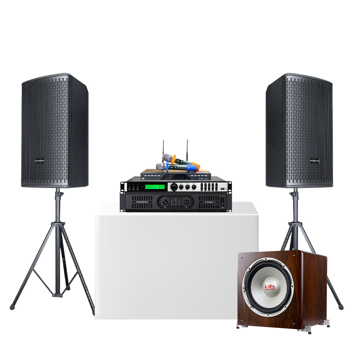 Dàn karaoke gia đình Audiocenter GT02 (Audiocenter GT510P, Audiocenter CT1200,Bksound X6 Luxury, Bksound SW512...)