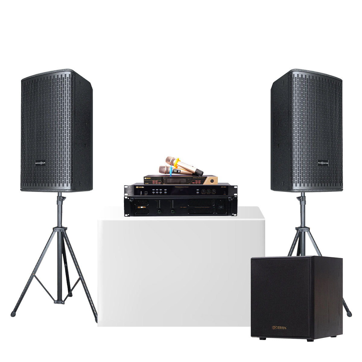 Dàn karaoke gia đình Audiocenter GT04 (Audiocenter GT512P, BIK CA-J602, BIK BPR-5800, BIK BJ-W25AV II)