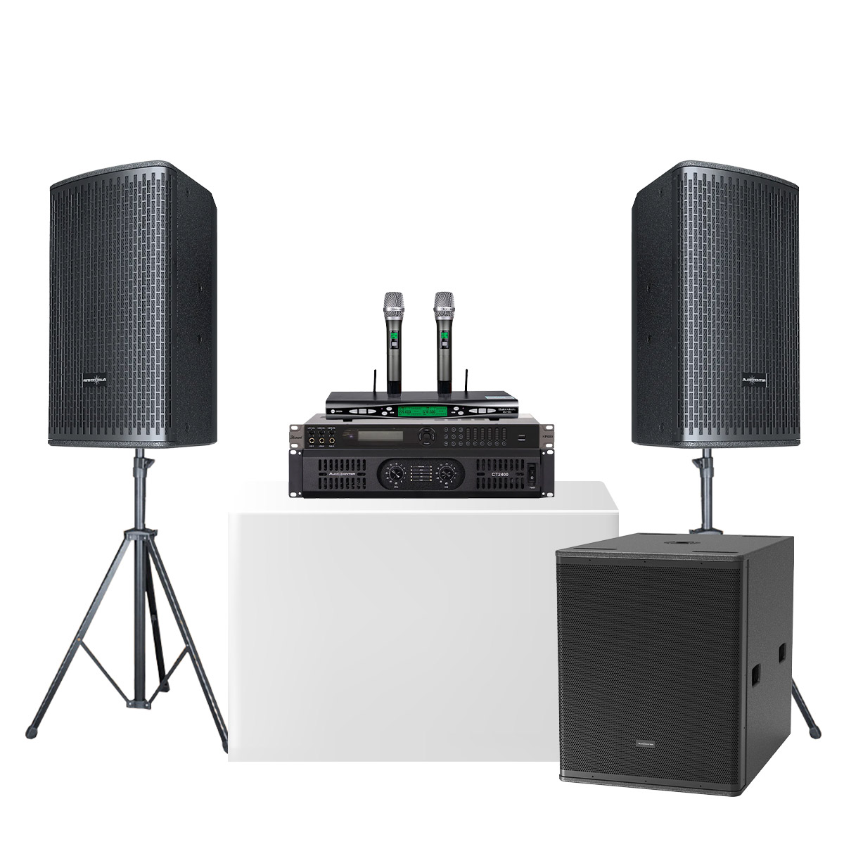 Dàn karaoke gia đình Audiocenter GT05 (Audiocenter GT512P, CT2400, Bksound KP600, Baiervires BS-790S, S3118A)