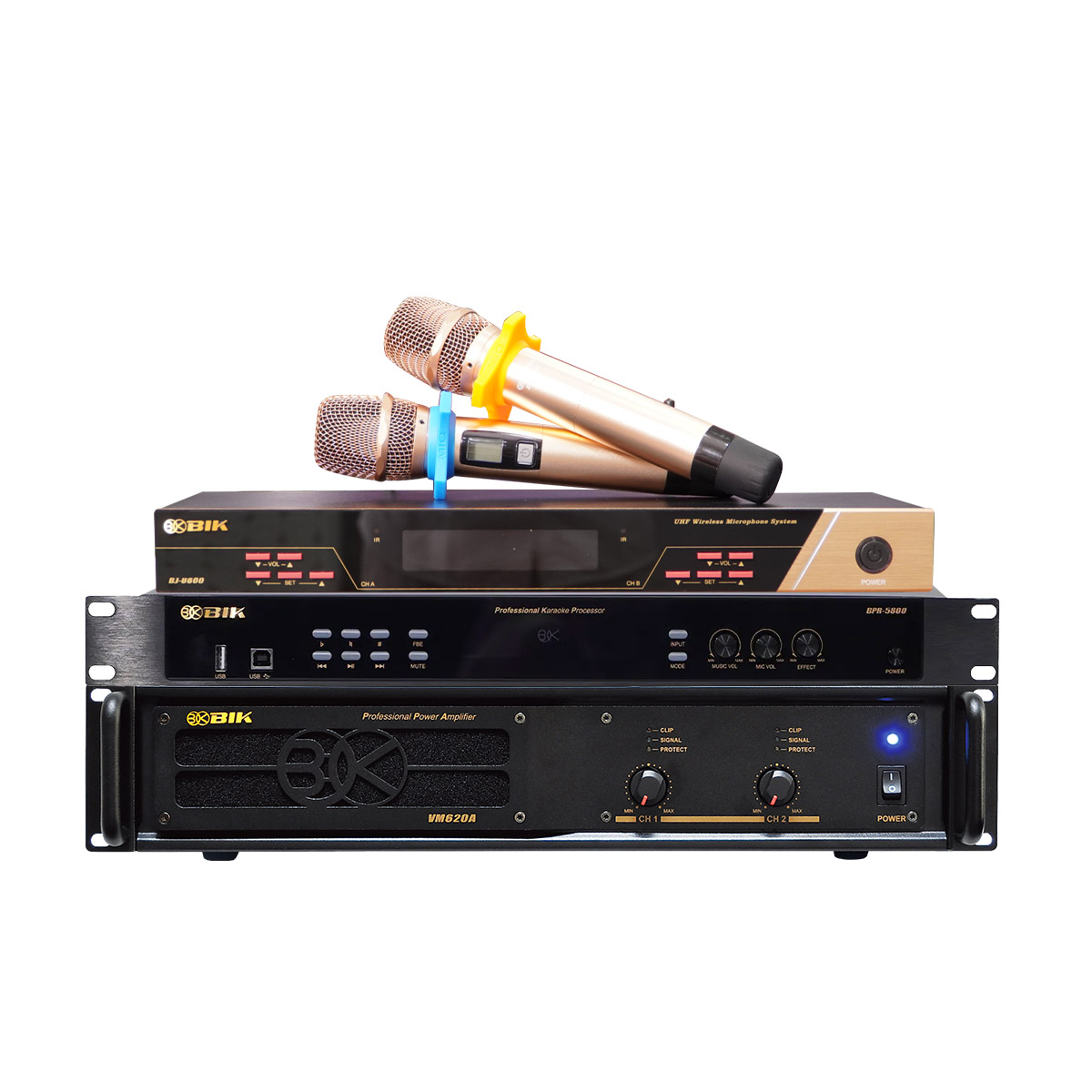 Dàn karaoke gia đình BIK 29 (BIK BSP 412II, BIK VM620A, BIK BPR-5800, BIK BJ W25AV II, BIK BJ-U600) - Hình 7