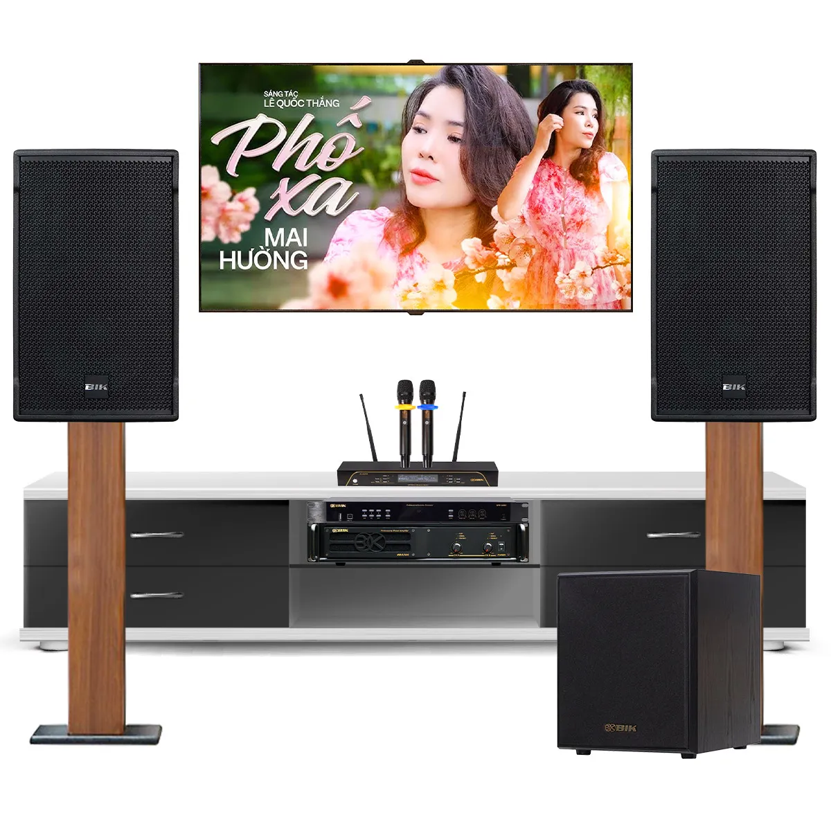 Dàn karaoke gia đình BIK 55 (BIK CS-525, BIK VM420A, BPR-5800, BIK BJ-W25AV II, BIK BJ-U200 ) - Hình 1
