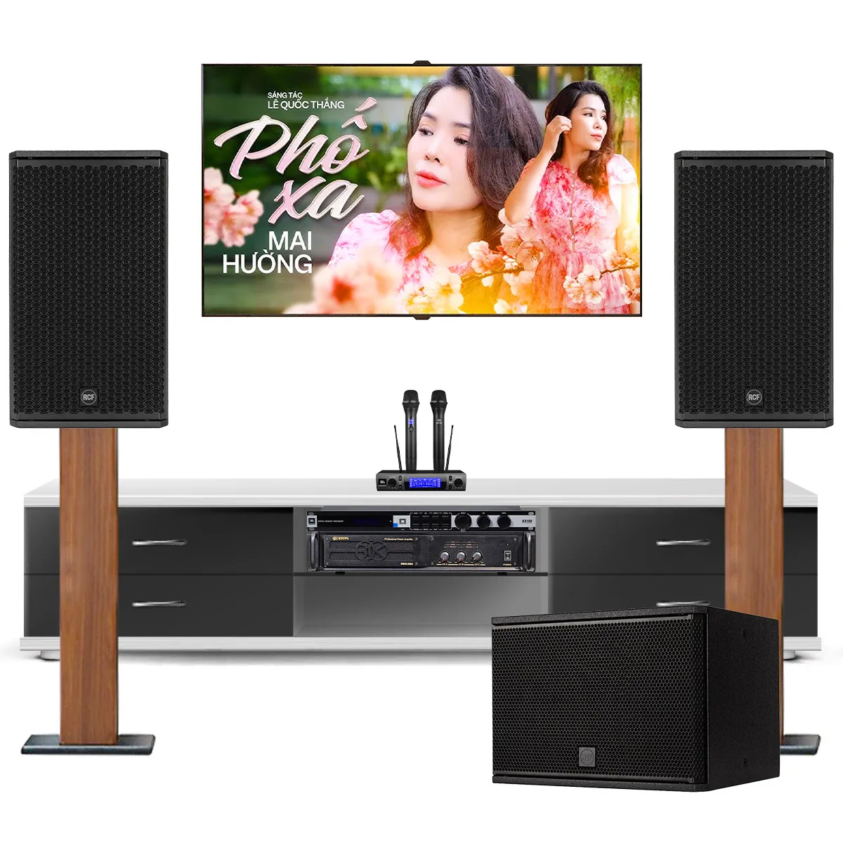 Dàn karaoke gia đình Gmax 04 (RCF Gmax 12, RCF S12, JBL KX180A, JBL VM300, BIK VM 830A) - Hình 1