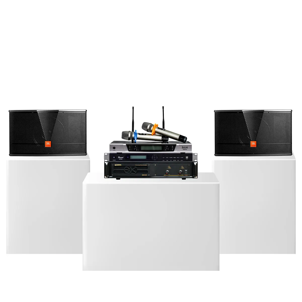 Dàn karaoke gia đình JBL 45 (JBL CV1852T, VM420A, KP500, BCE UGX12) - Hình 2