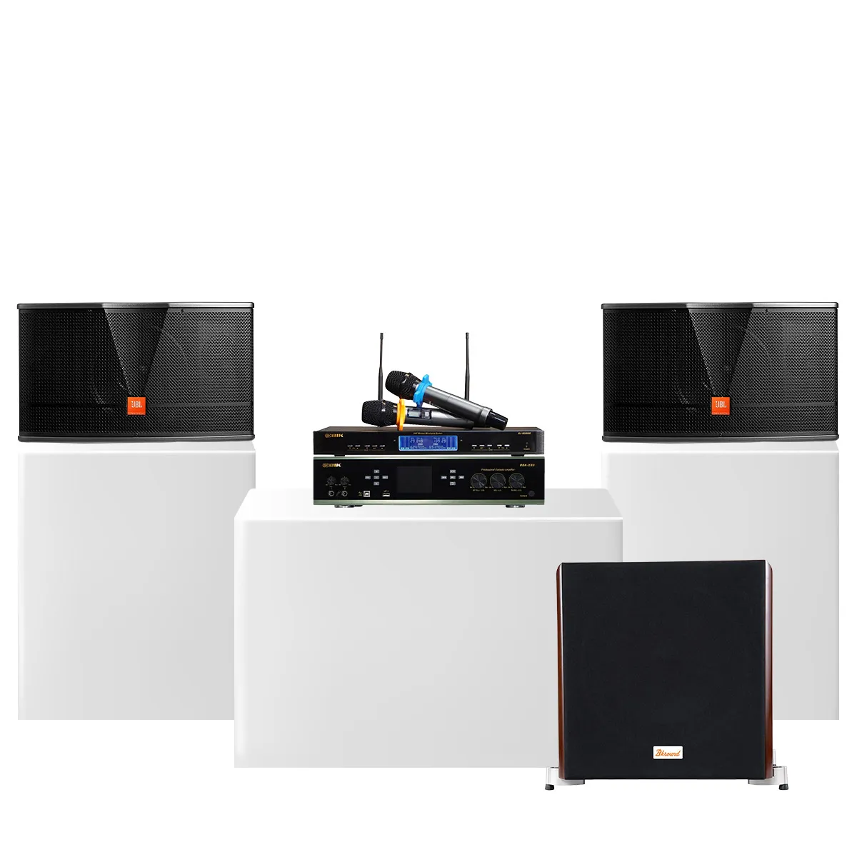 Dàn karaoke gia đình JBL CV01 (JBL CV1052T, BIK BDA-X33, BKSound SW512, BIK BJ-U500 II) - Hình 2