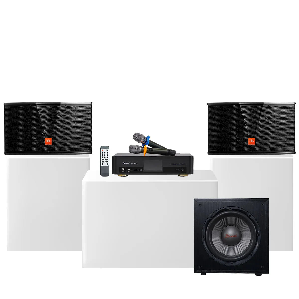 Dàn karaoke gia đình JBL CV06 (JBL CV1252T, BKSound DKA 6500, BKSound SW212) - Hình 2