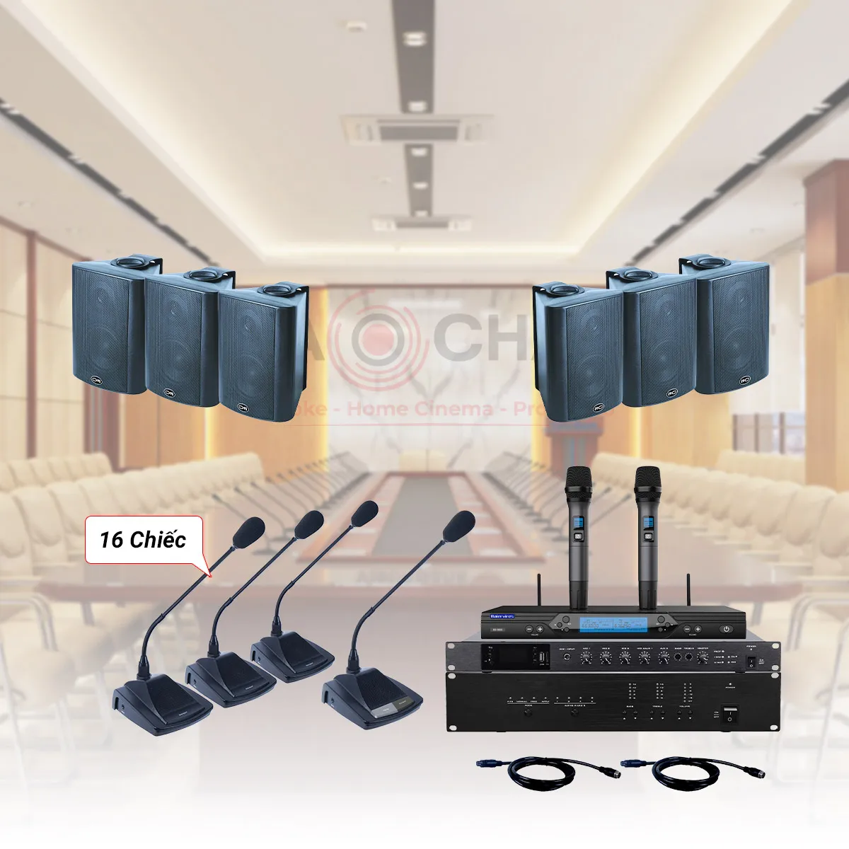 Hệ thống Âm thanh thông báo hội thảo hội nghị phòng họp 03