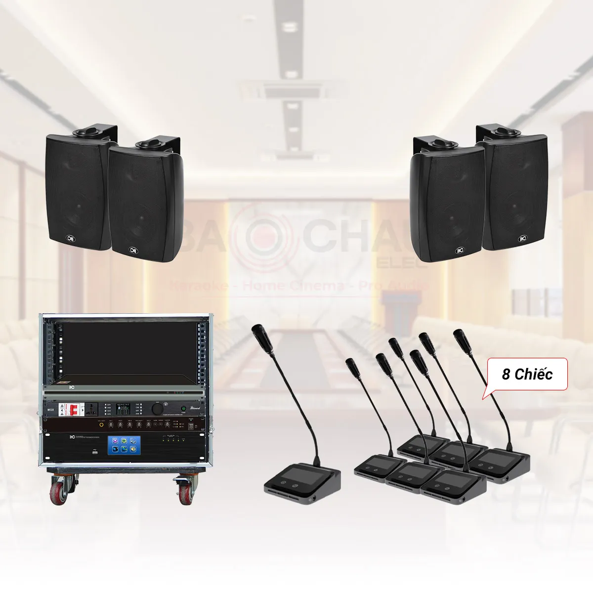Hệ thống âm thanh phòng họp, hội thảo không dây 50-70m