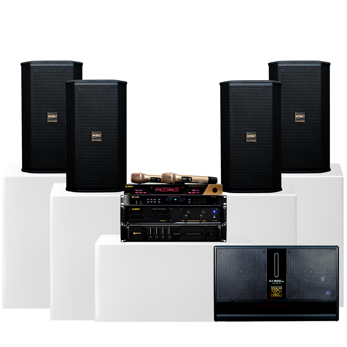 Dàn karaoke cao cấp BIK 41 (BSP 410II, BIK CA-J604, BIK VM620A, BIK BPR-5800, BIK BJ W66plus, BIK BJ-U600) - Hình 2