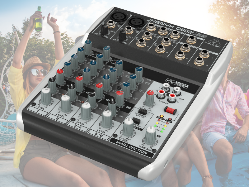 B&agrave;n mixer Behringer Xenyx&nbsp;Q802USB
