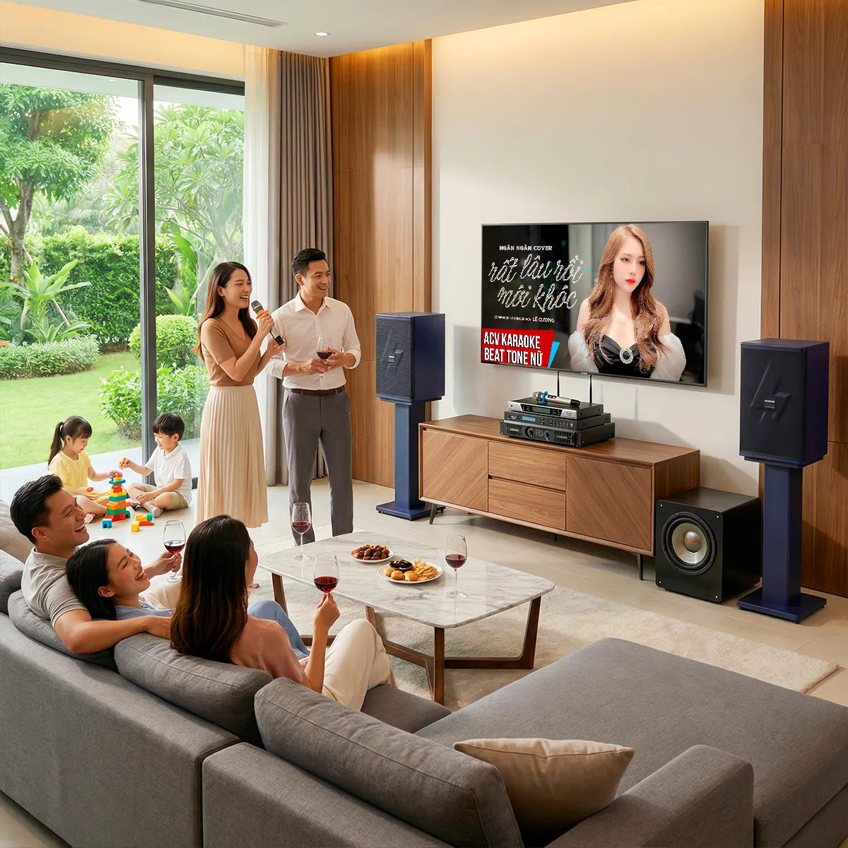 Dàn karaoke gia đình Domus 25 (Domus DP6212 MAX, Audiocenter CT2400, Bksound KP500, Bksound SW612MKII, BCE UGX12) - Hình 4