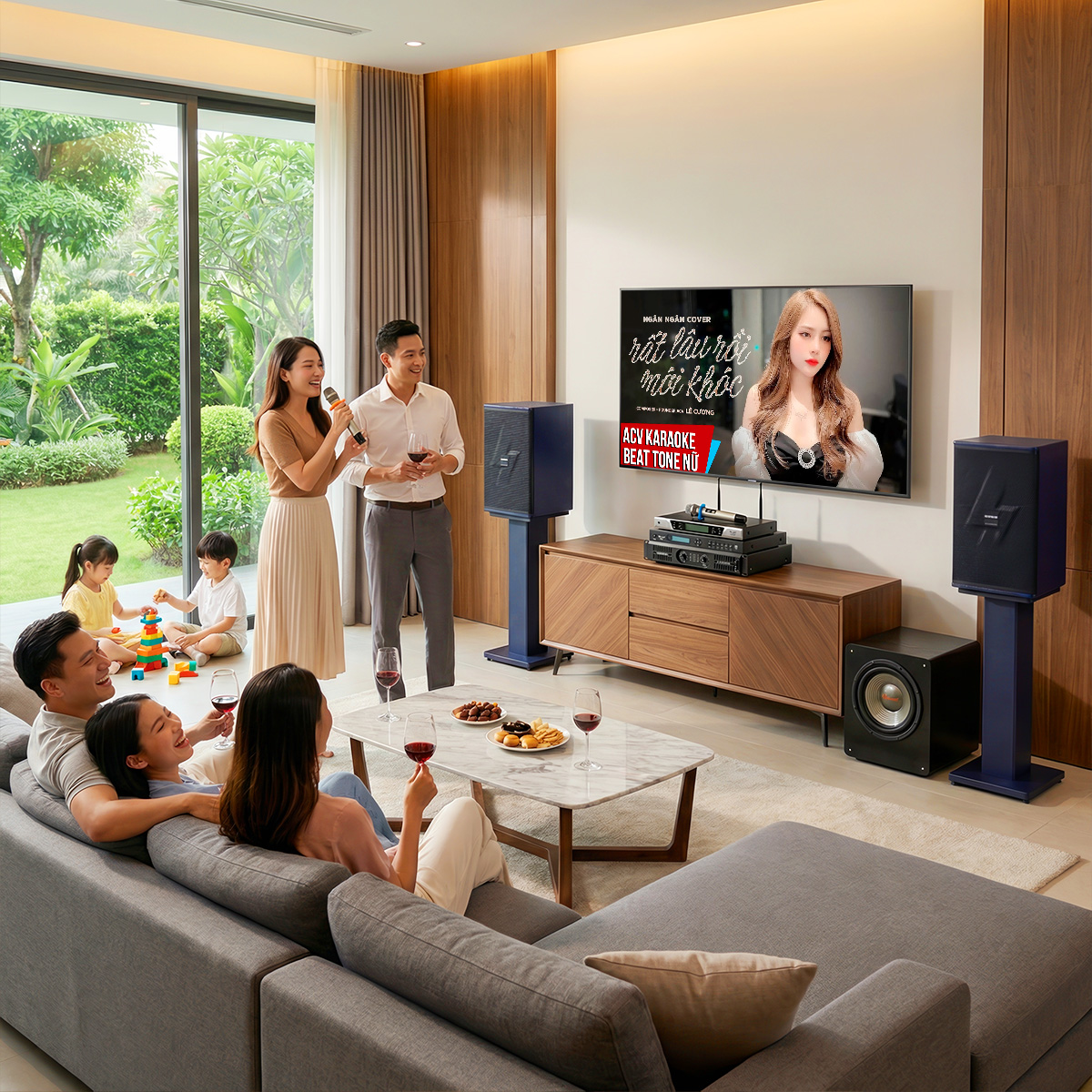 Dàn karaoke gia đình Domus 25 (Domus DP6212 MAX, Audiocenter CT2400, Bksound KP500, Bksound SW612MKII, BCE UGX12) - Hình 4