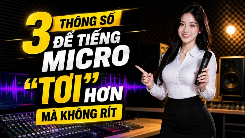 3 thông số để tiếng micro tơi hơi mà không rít