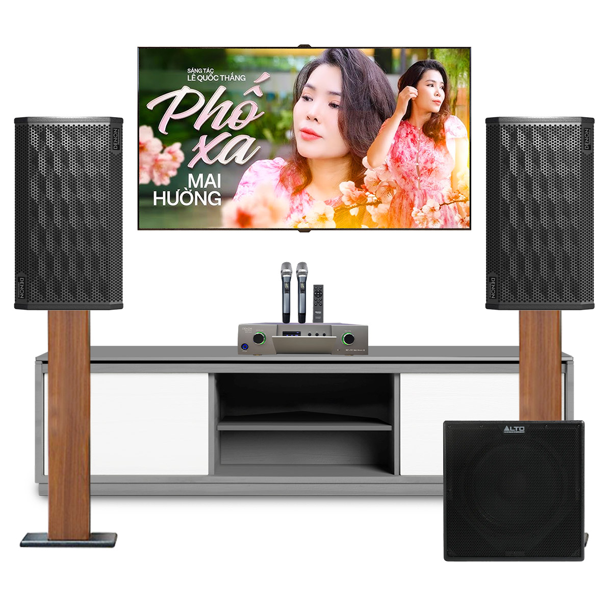 Dàn karaoke Denon Nhật 06 (Denon DP-R310, Denon Pro DP-N1600, Alto TX12S)