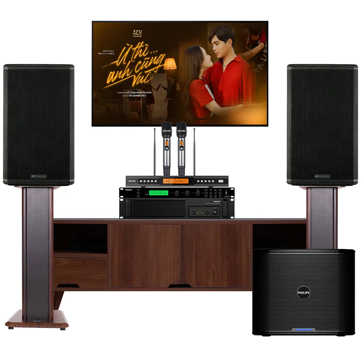 Dàn karaoke gia đình dBTechnologies 23 (dBTechnologies LVX P12, Philips CSS1917/70, CSS1910/70, CSS2110/70, CSS2890/70) - Hình 2