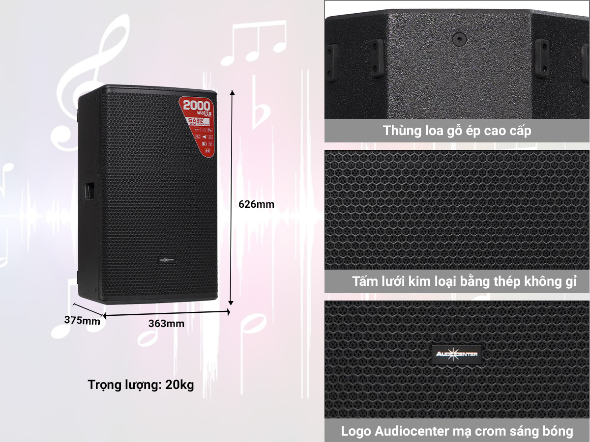 Loa Audiocenter SA312+ 
