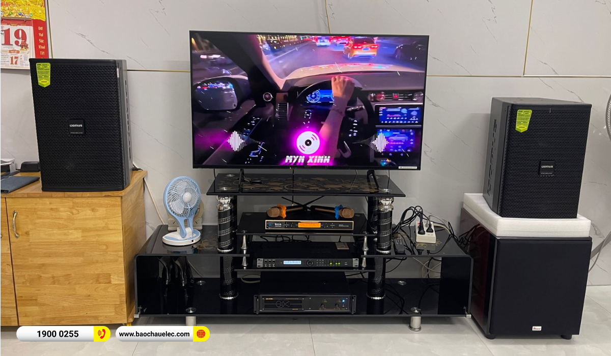 Lắp đặt d&agrave;n karaoke Domus hơn 36tr cho anh Hiền tại B&igrave;nh Dương