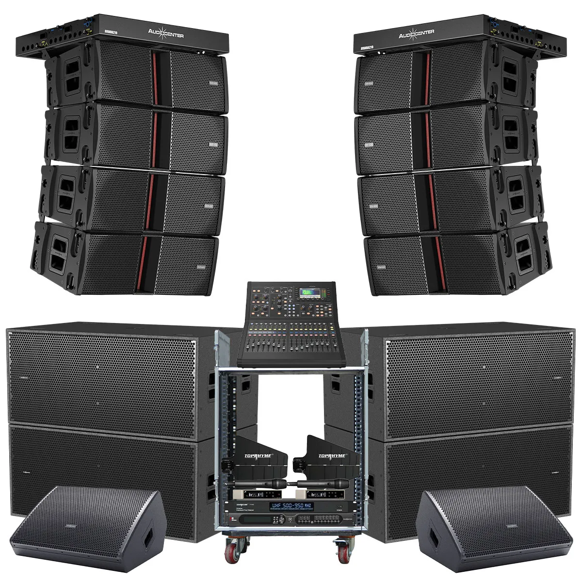 Dàn Line Array Active Audiocenter Avanda 02 (Audiocenter Avanda 210A, Avanda 218A, Midas M32R Live, WM3210...)