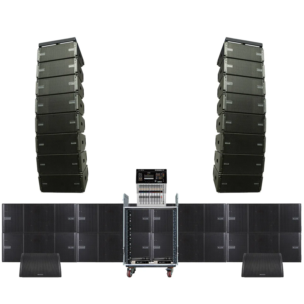 Dàn Line Array Active dBTechnologies ITALY siêu cao cấp 01 (dBTechnologies Vio L212, Vio S218F, FMX15, Yamaha TF1,...)