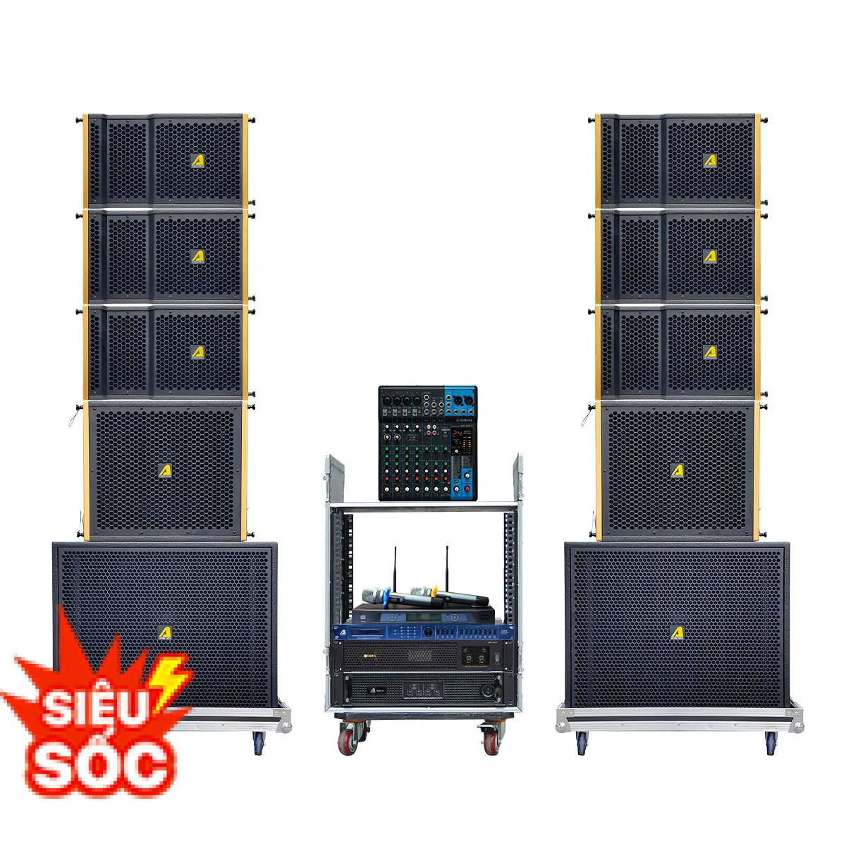 Dàn Âm Thanh Line Array 2 Way Passive Actpro 17 (Actpro SA10N, Actpro SA-15SN, AS18N,...)