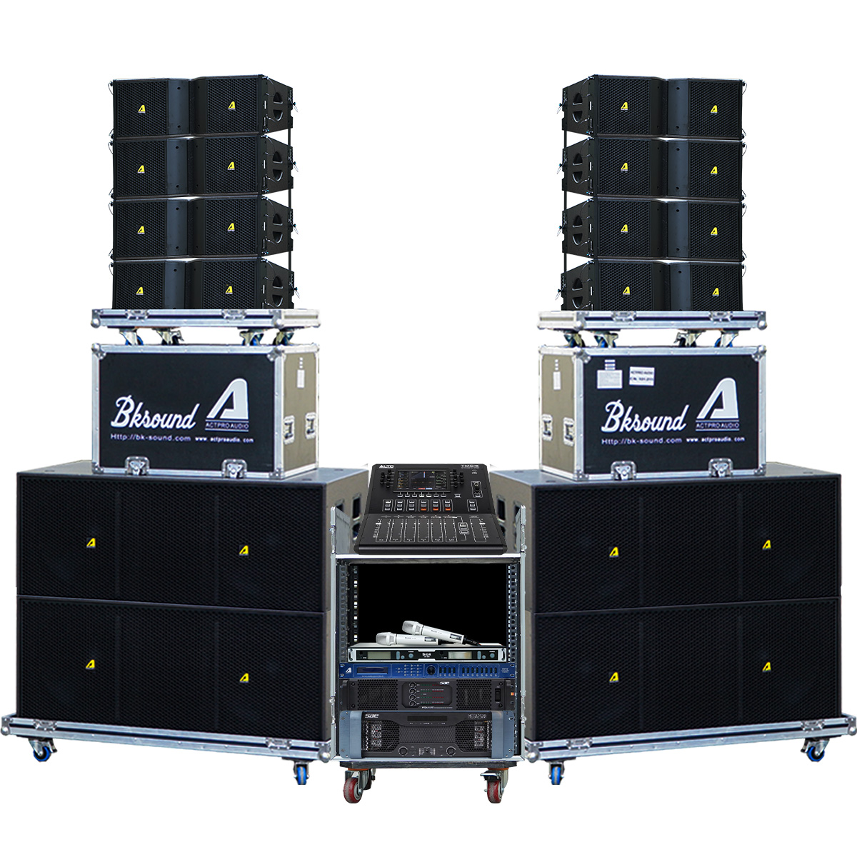 Dàn Âm Thanh Line Array 2 Way Passive Actpro 18 (Actpro KR610N, KR628N, SAE MEGA2500, PQM13 II, Alto TMD16, VIP6000,..) - Hình 1