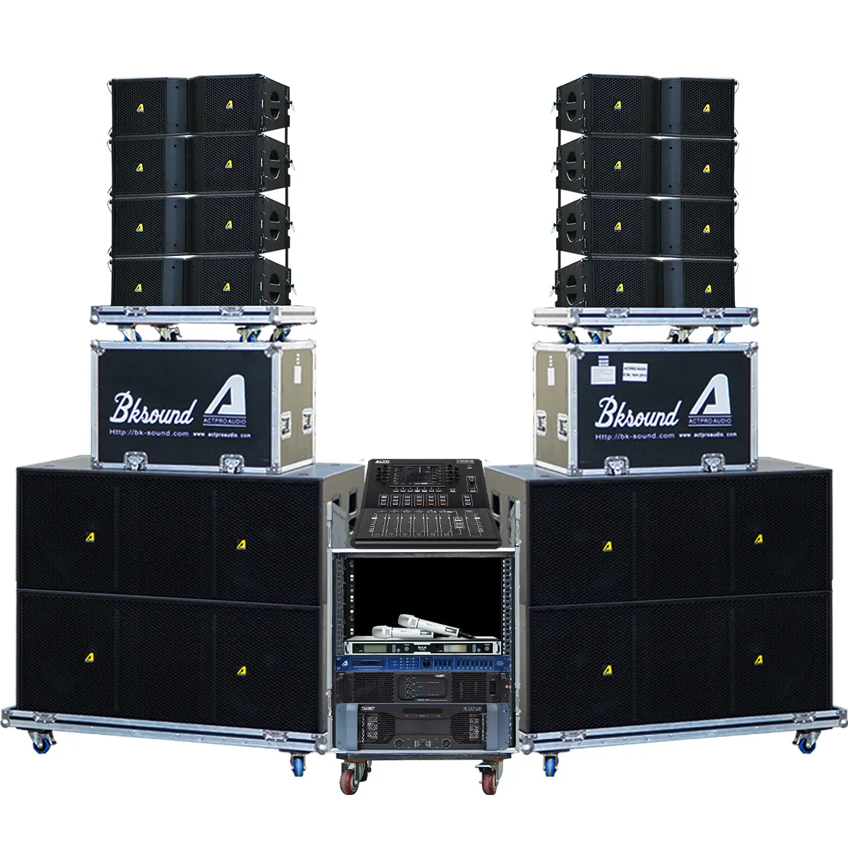 Dàn Âm Thanh Line Array 2 Way Passive Actpro 18 (Actpro KR610N, KR628N, SAE MEGA2500, PQM13 II, Alto TMD16, VIP6000,..)