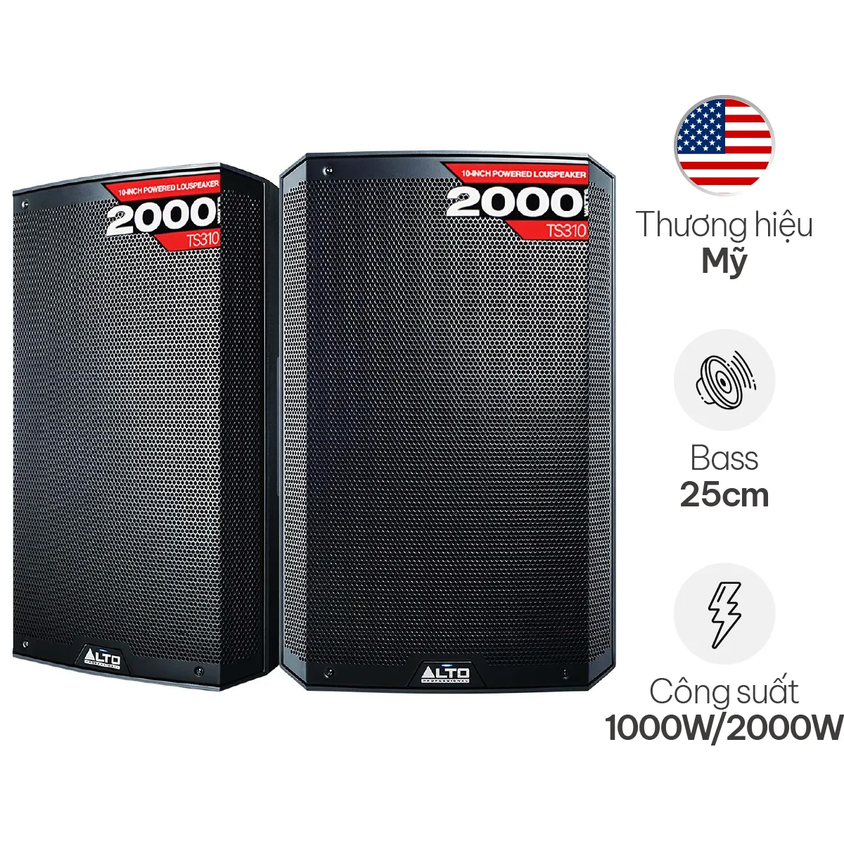 Loa Alto TS310 (Active, Bass 25cm)