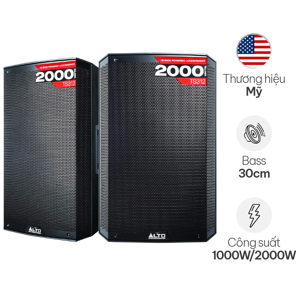 Loa Alto TS312 (Active, Bass 30cm)