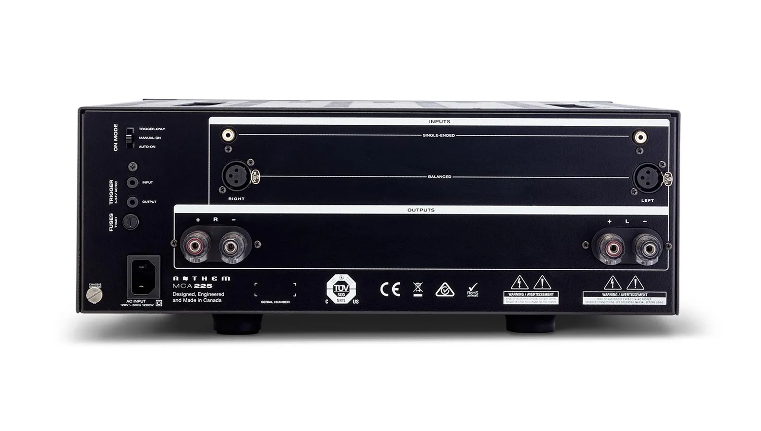 Amply Anthem MCA 225 mặt sau