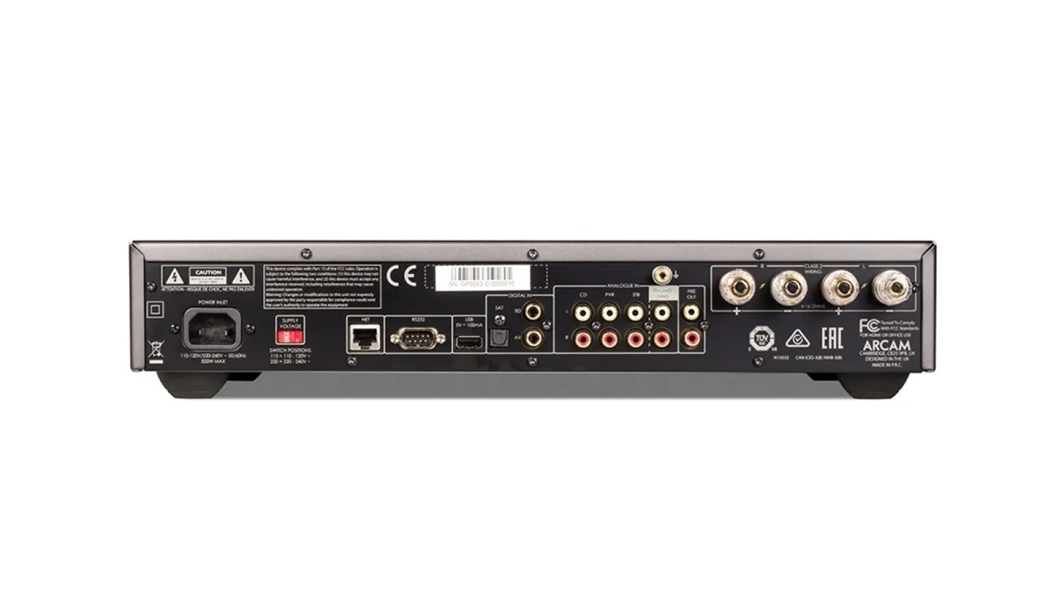 Amply Arcam SA20 mặt sau
