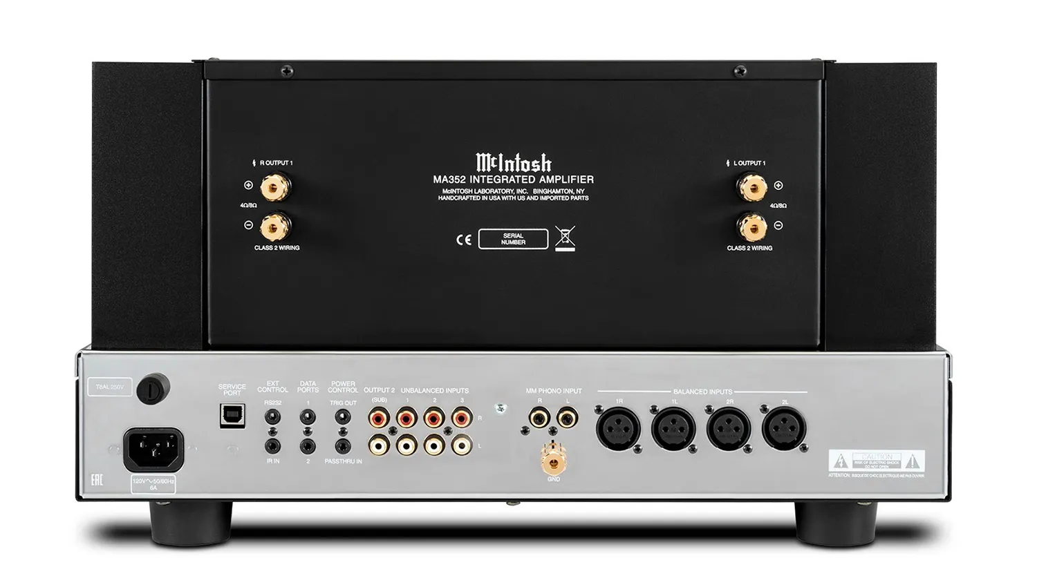 Amply McIntosh MA352 mặt sau