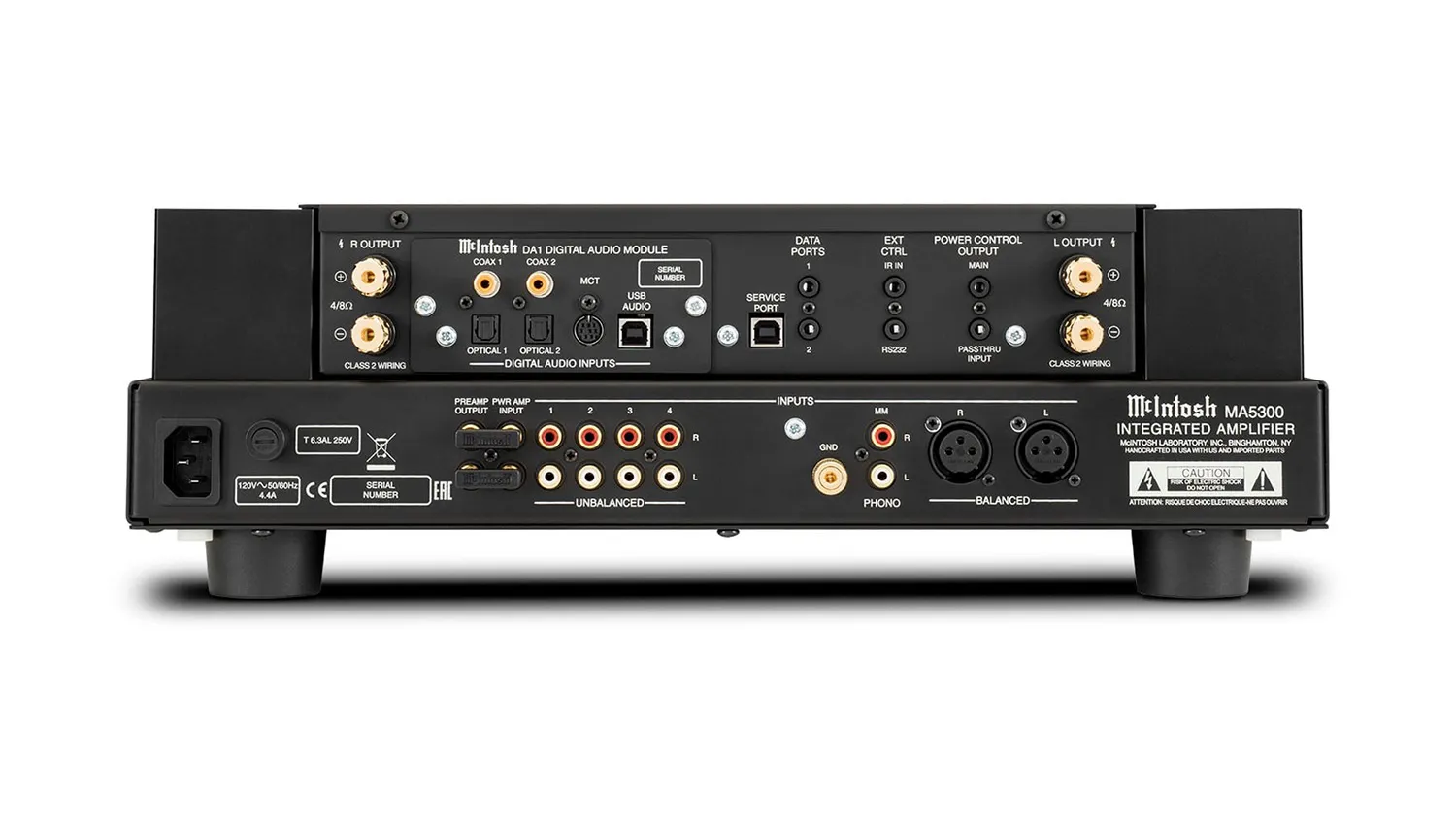 Amply McIntosh MA5300 mặt sau