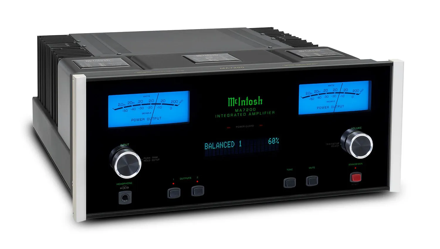 Amply McIntosh MA7200 mặt nghiêng phải