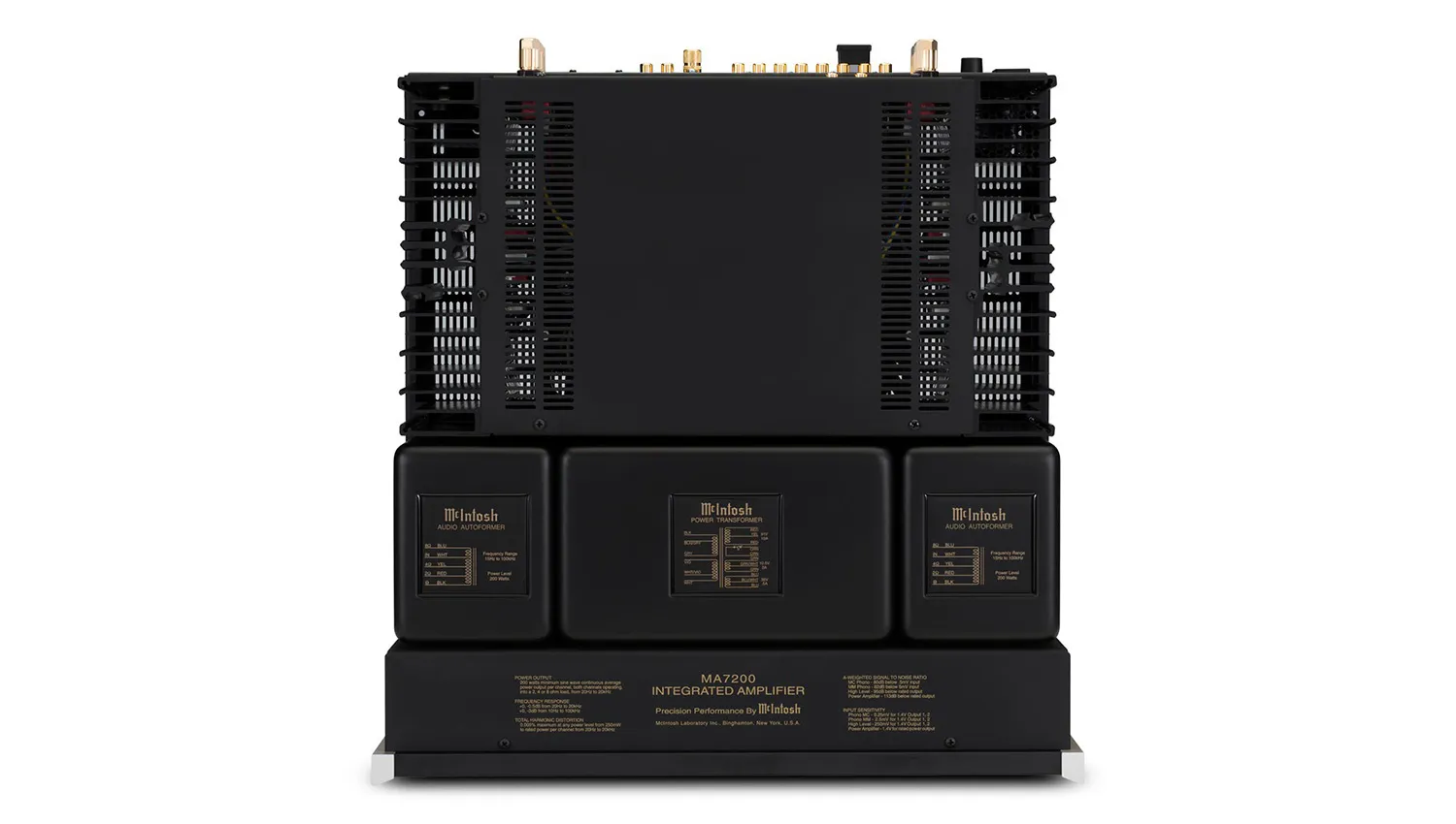 Amply McIntosh MA7200 mặt trên