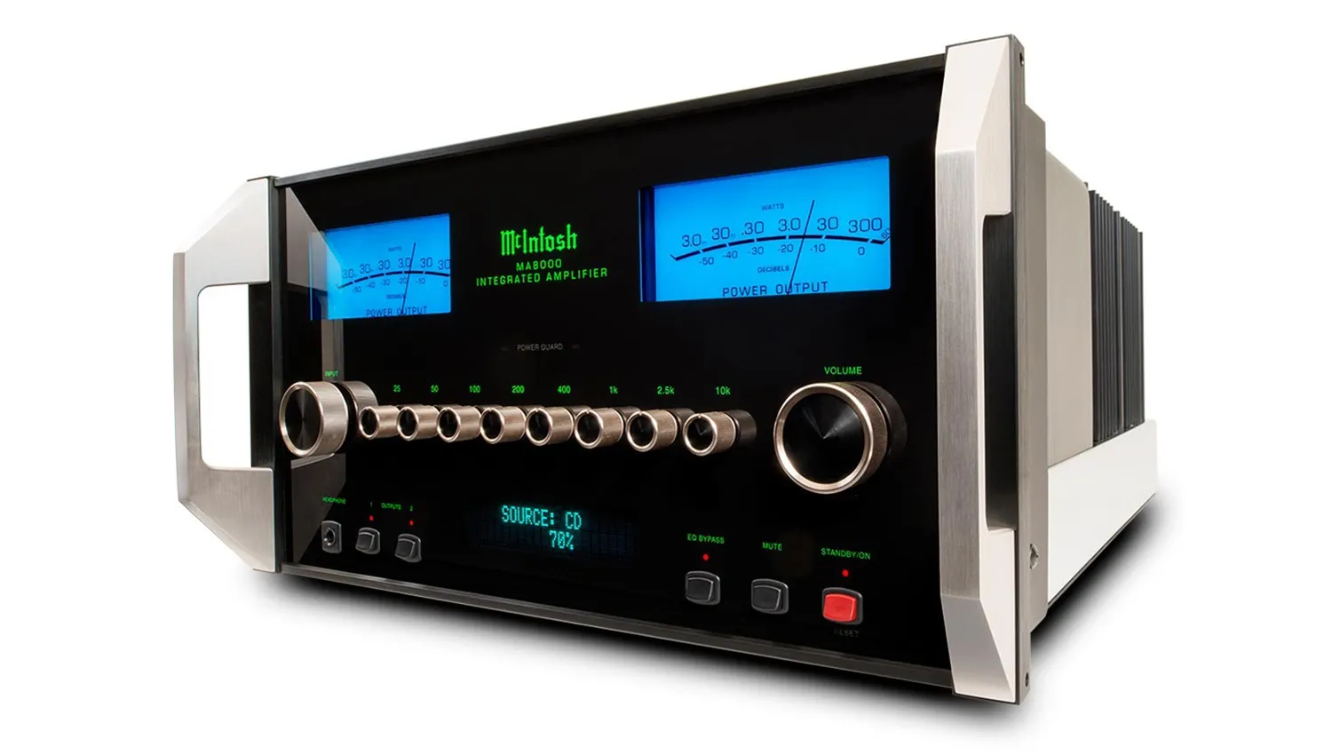 Amply McIntosh MA8000 mặt nghiêng trái