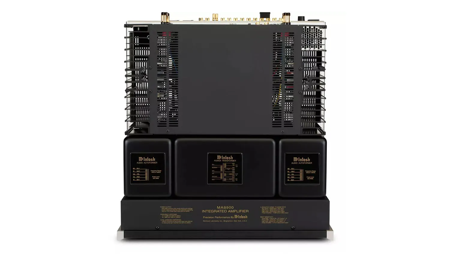 Amply McIntosh MA8900 mặt trên
